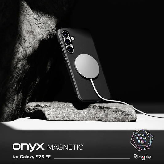 MagSafe Case for Samsung Galaxy S25 FE, Ringke, Onyx, Black