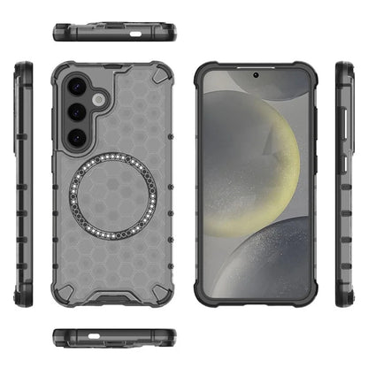 MagSafe Case for Samsung Galaxy S25 S931, Techsuit, HoneyComb Shield, Black