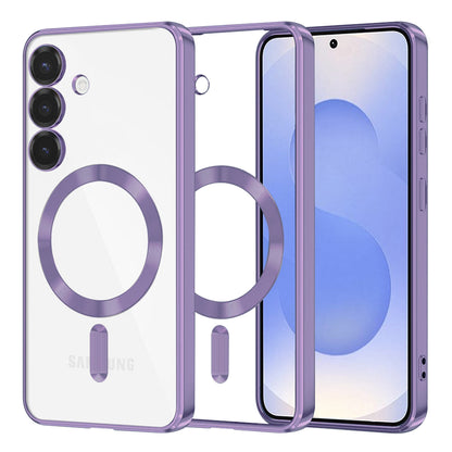 MagSafe Case for Samsung Galaxy S25 S931, Techsuit, Luxury Crystal, Light Purple