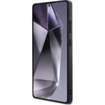 MagSafe Case for Samsung Galaxy S25 Ultra S938, Guess, Peony Grained Hot Stamp Triangle, Brown