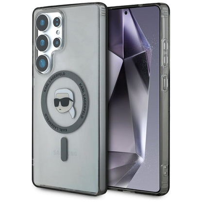 MagSafe Case for Samsung Galaxy S25 Ultra S938, Karl Lagerfeld, IML Karl's Head, Black