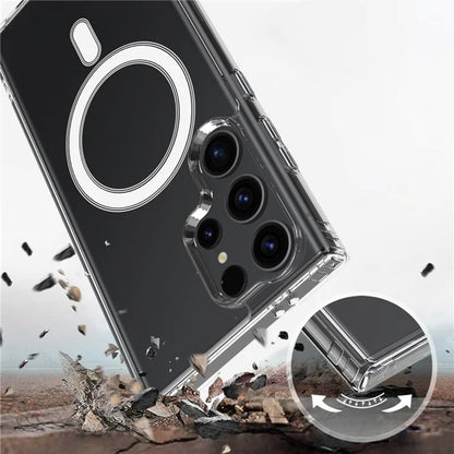 MagSafe Case for Samsung Galaxy S25 Ultra S938, Techsuit, Pro, Transparent