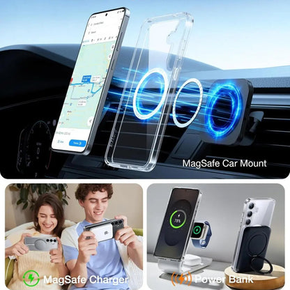 MagSafe Case for Samsung Galaxy S25 Ultra S938, Torras, Guardian, Transparent