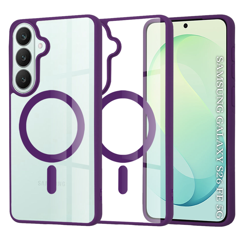 MagSafe Case for Samsung Galaxy S26 FE S741, Techsuit, Pro, Purple