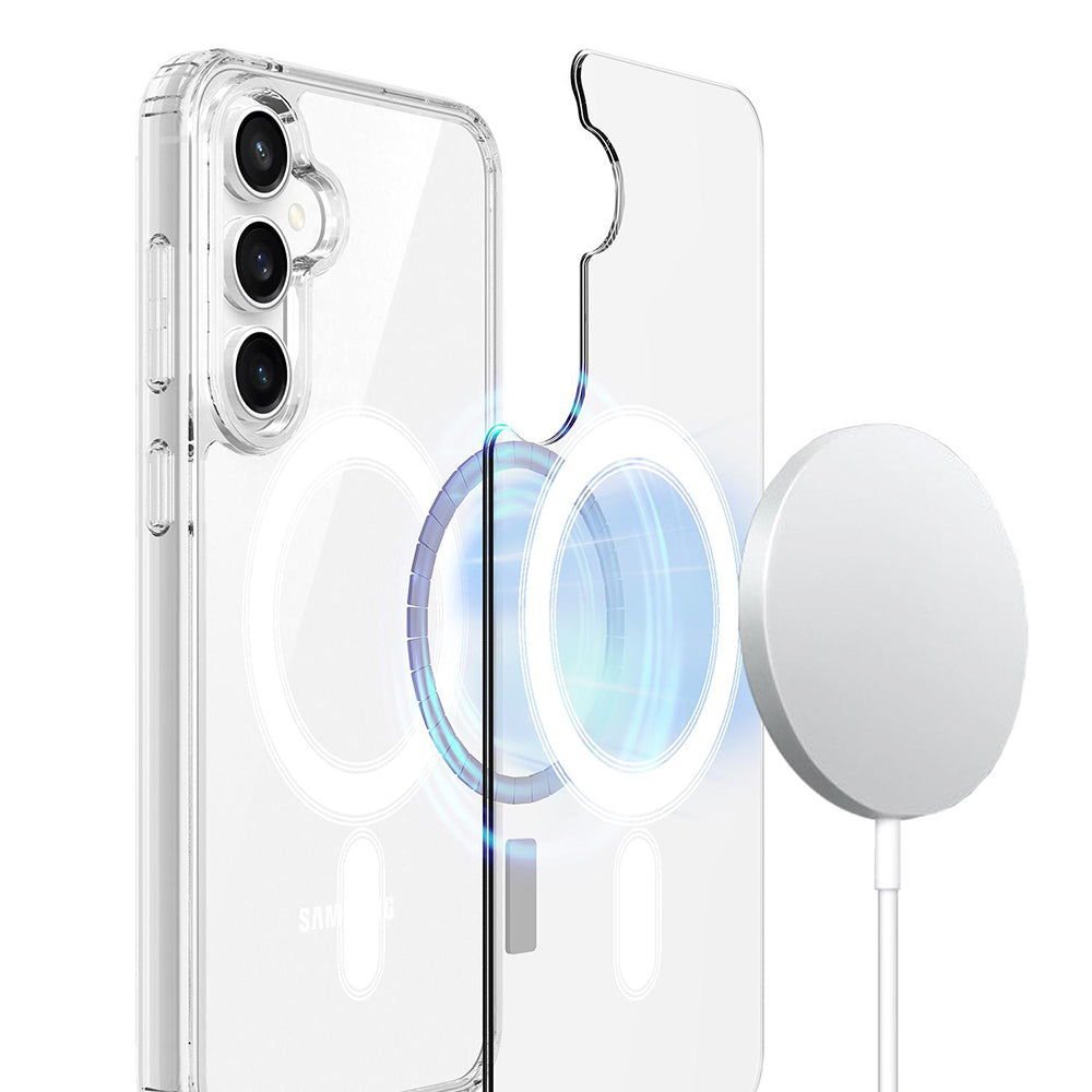 MagSafe Case for Samsung Galaxy S26 FE S741, Techsuit, Pro, Transparent
