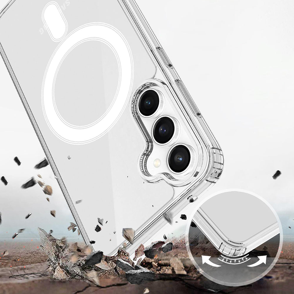 MagSafe Case for Samsung Galaxy S26 FE S741, Techsuit, Pro, Transparent