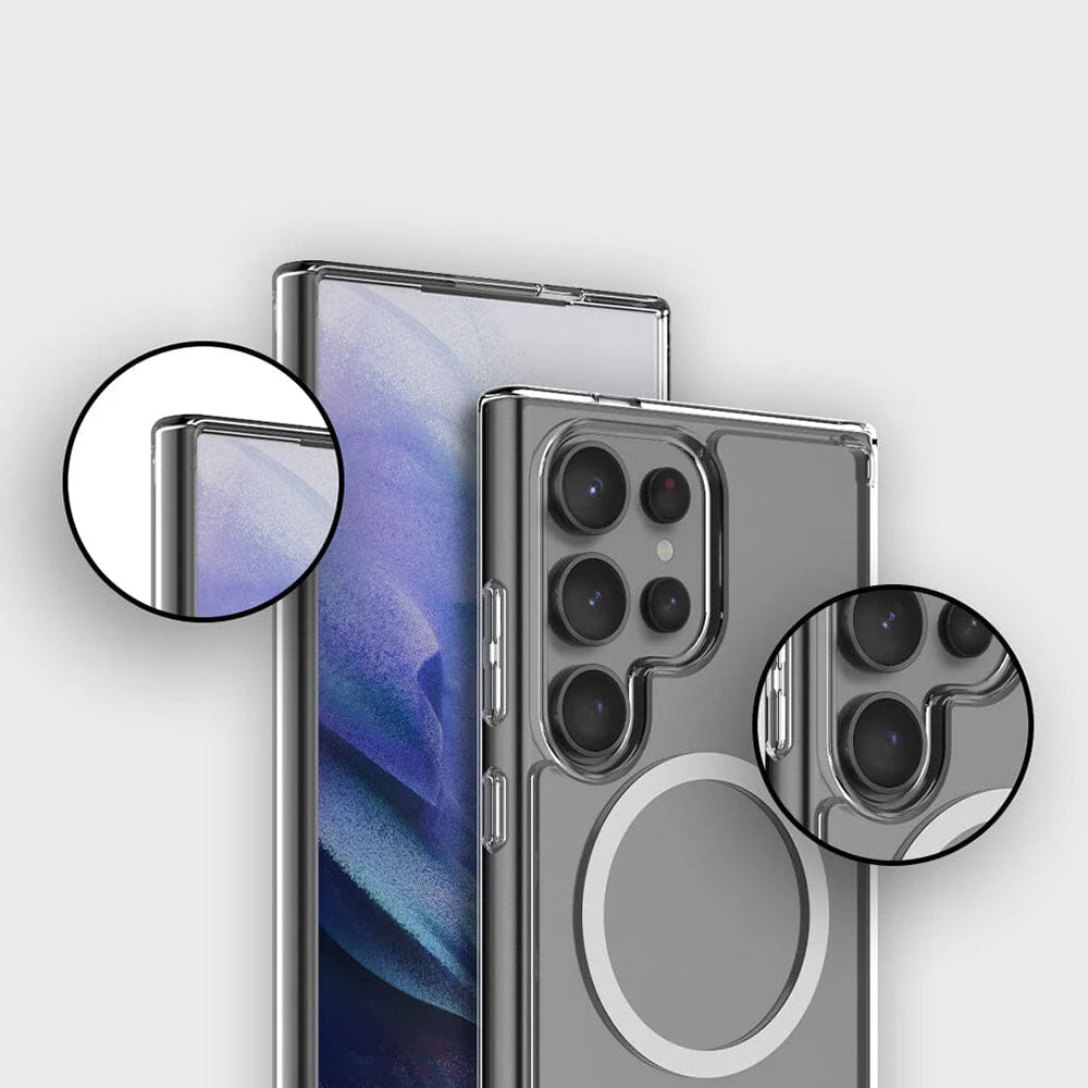 MagSafe Case for Samsung Galaxy S26 Plus S947, Blueo, Crystal+ Anti-Drop, Transparent