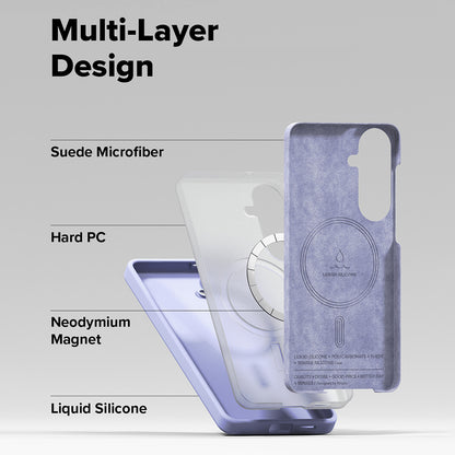 MagSafe Case for Samsung Galaxy S26 Plus, Ringke, Silicone, Purple