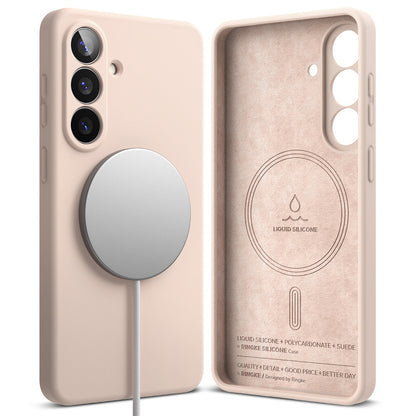 MagSafe Case for Samsung Galaxy S26 Plus, Ringke, Silicone, Pink