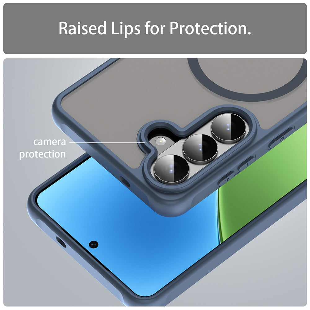 MagSafe Case for Samsung Galaxy S26 Plus S947, Techsuit, HaloFrost II, Navy Blue
