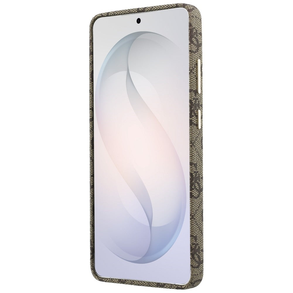 MagSafe Case for Samsung Galaxy S26 S942, Guess, 4G Script Logo, Brown