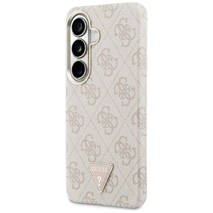 MagSafe Case for Samsung Galaxy S26 S942, Guess, 4G Triangle Logo, Pink