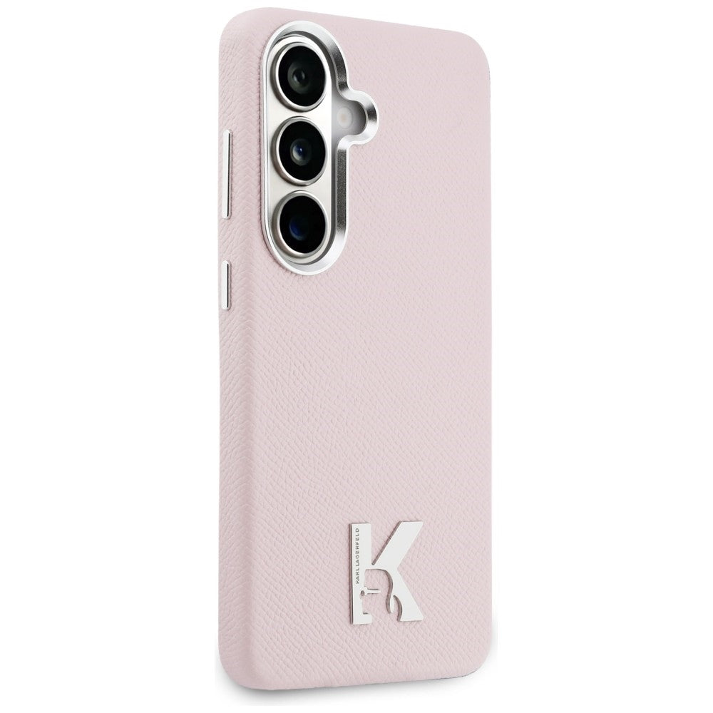 MagSafe Case for Samsung Galaxy S26 S942, Karl Lagerfeld, Karl Head Logo, Pink