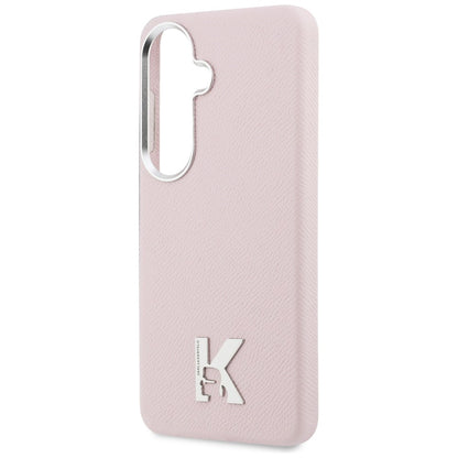 MagSafe Case for Samsung Galaxy S26 S942, Karl Lagerfeld, Karl Head Logo, Pink