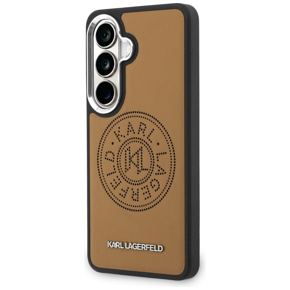 MagSafe Case for Samsung Galaxy S26 S942, Karl Lagerfeld, Karl Round Point Logo, Brown