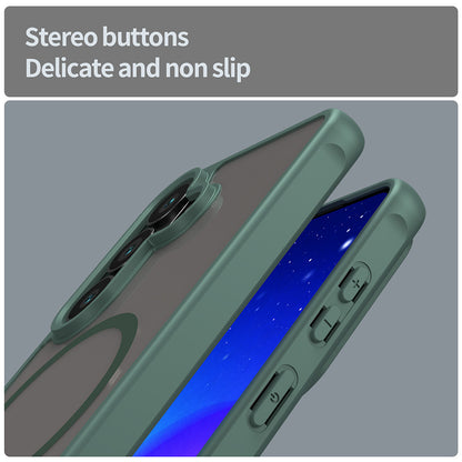 MagSafe Case for Samsung Galaxy S26 S942, Techsuit, HaloFrost II, Green