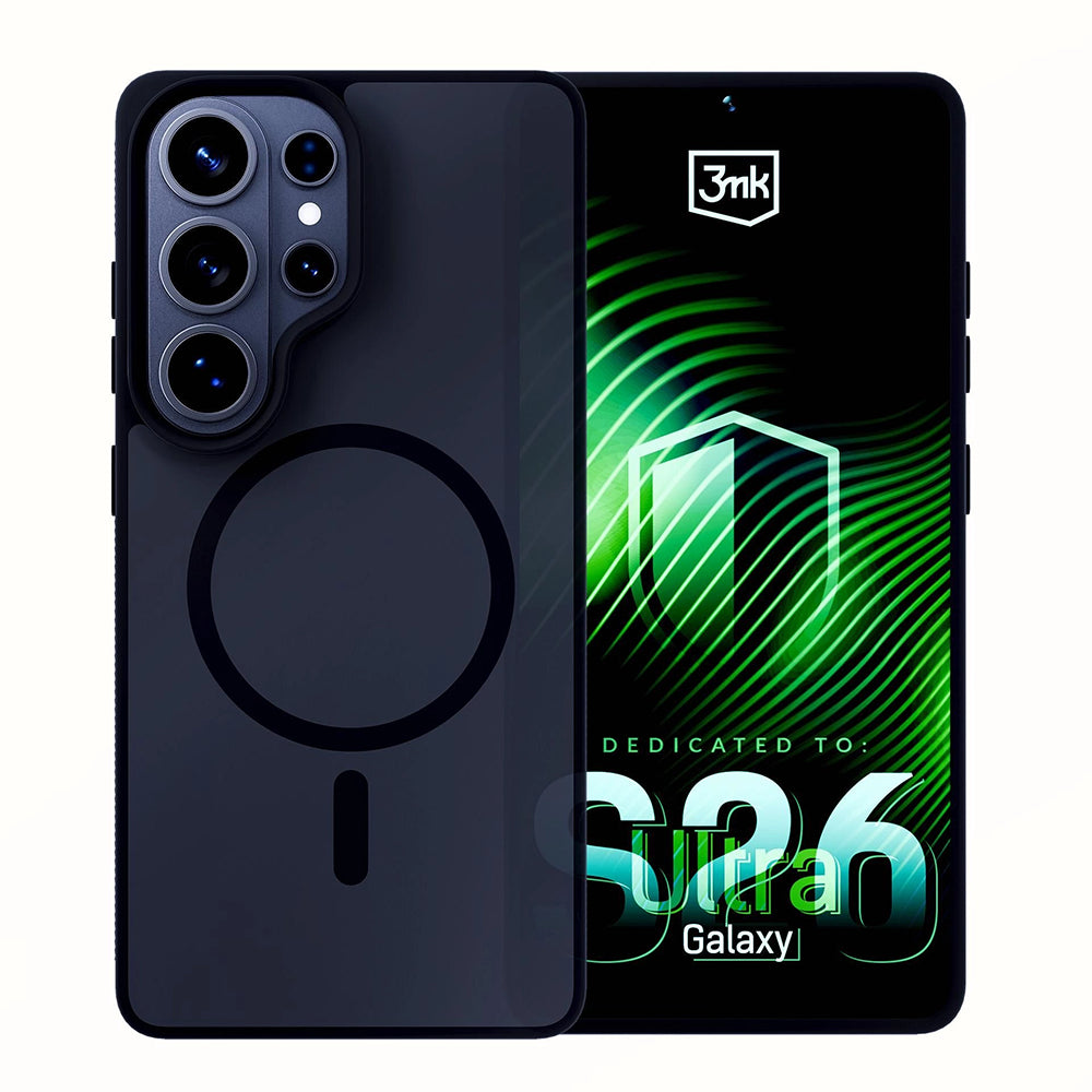 MagSafe Case for Samsung Galaxy S26 Ultra S948, 3MK, Smoke MagCase, Gray