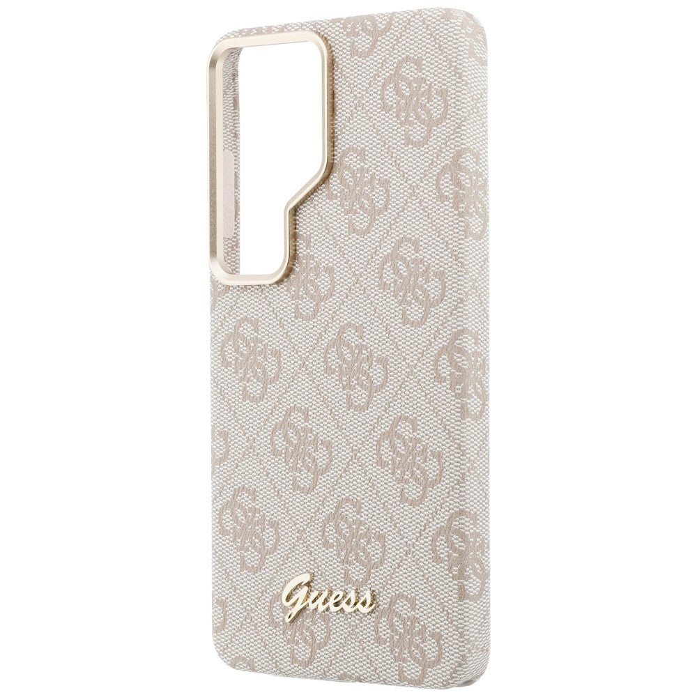 MagSafe Case for Samsung Galaxy S26 Ultra S948, Guess, 4G Script Logo, Pink