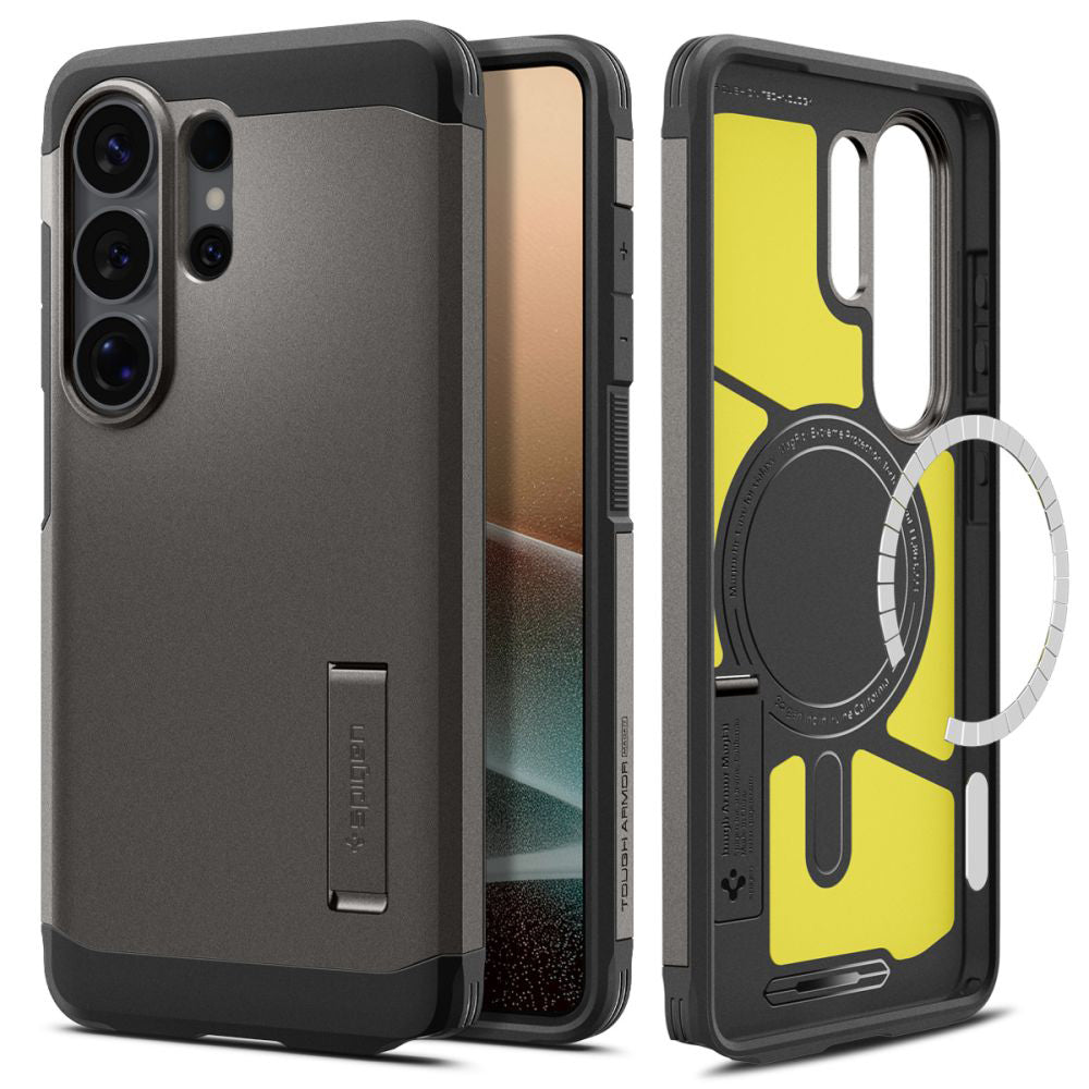 MagSafe Case for Samsung Galaxy S26 Ultra S948, Spigen, Tough Armor, Gray ACS10685