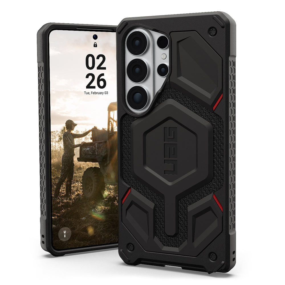 MagSafe Case for Samsung Galaxy S26 Ultra S948, Urban Armor Gear, Monarch Pro Kevlar, Black