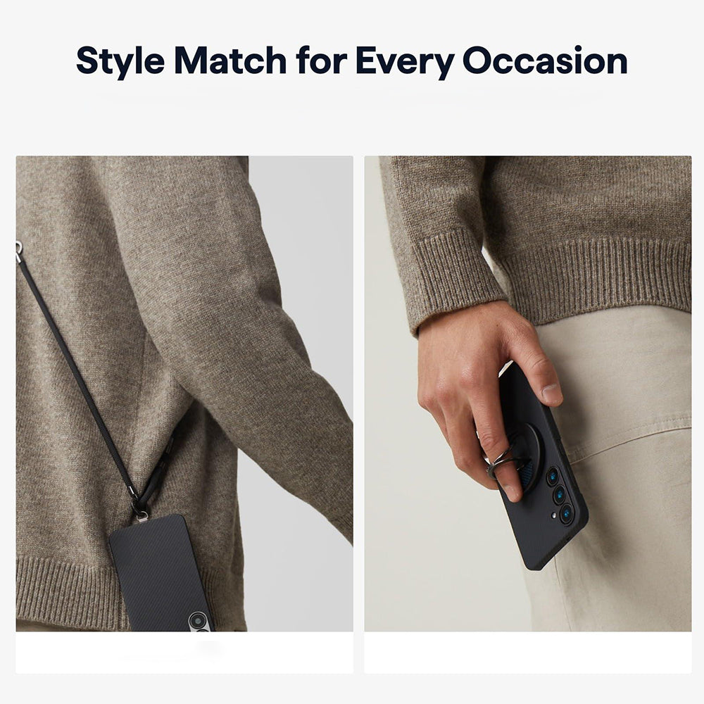 MagSafe Case for Samsung Galaxy S26 Ultra S948, Techsuit, Aramid Fiber, Black