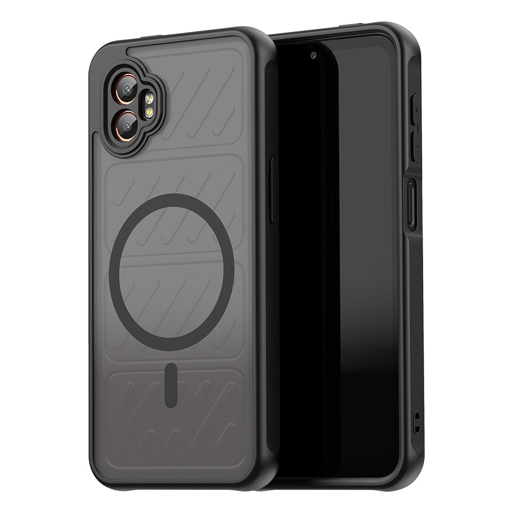 MagSafe Case for Samsung Galaxy XCover7 Pro, Techsuit, HaloFrost II, Black