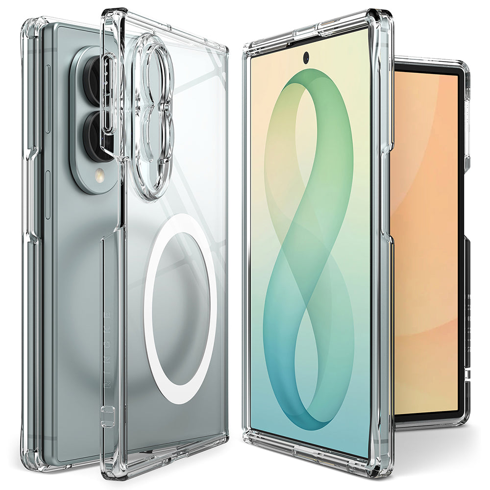 MagSafe Case for Samsung Galaxy Z Fold8 F971, Ringke, Fusion, Transparent