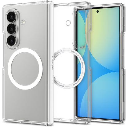 MagSafe Case for Samsung Galaxy Z Fold8 Ultra F976, Spigen, Ultra Hybrid Pro, Clear White ACS11506