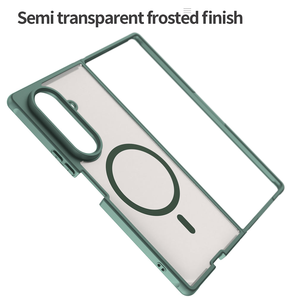 MagSafe Case for Samsung Galaxy Z Fold8 Ultra F976, Techsuit, HaloFrost II, Green