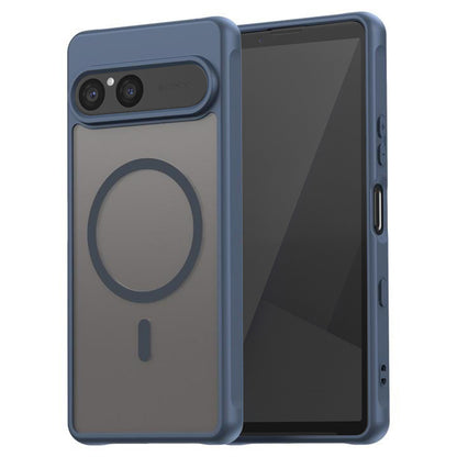 MagSafe Case for Sony Xperia 10 VII, Techsuit, HaloFrost II, Navy Blue