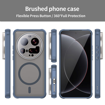 MagSafe Case for Xiaomi 15 Ultra, Techsuit, HaloFrost II, Navy Blue