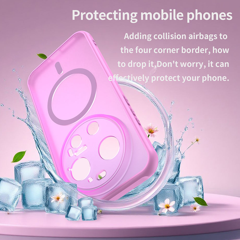 MagSafe Case for Xiaomi 17 Ultra, Techsuit, HaloFrost II, Pink