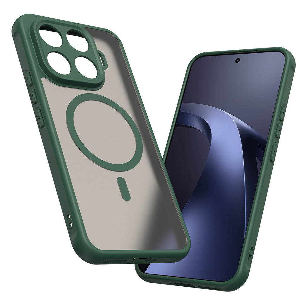 MagSafe Case for Xiaomi 17T Pro, Techsuit, HaloFrost II, Green