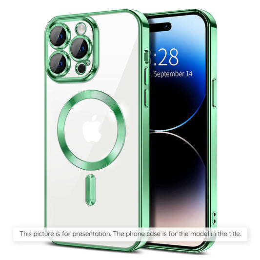 MagSafe Case for Xiaomi 17T Pro, Techsuit, Luxury Crystal, Light Green