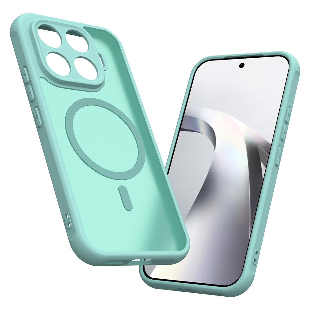 MagSafe Case for Xiaomi 17T, Techsuit, HaloFrost II, Light Green