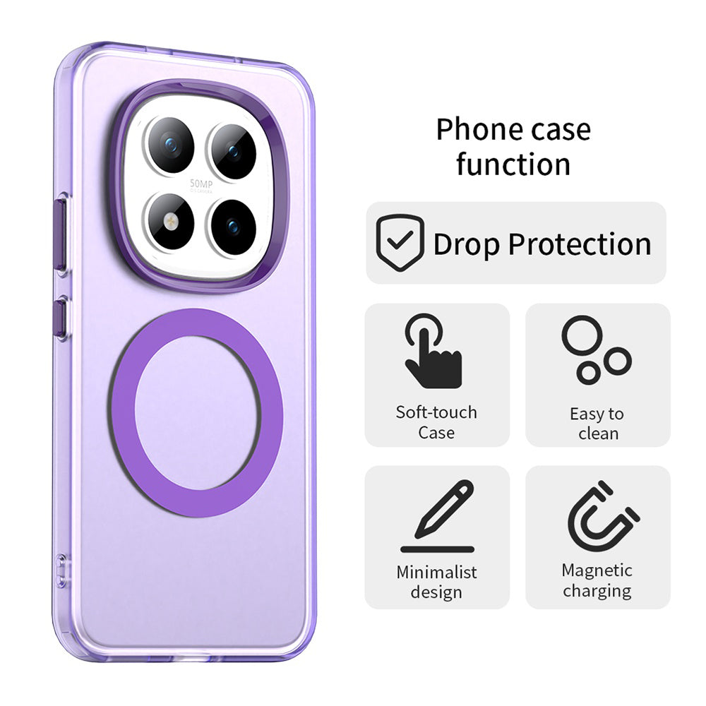 MagSafe Case for Xiaomi Poco M8 Pro / Redmi Note 15 Pro+ 5G, Techsuit, CandyCase, Purple