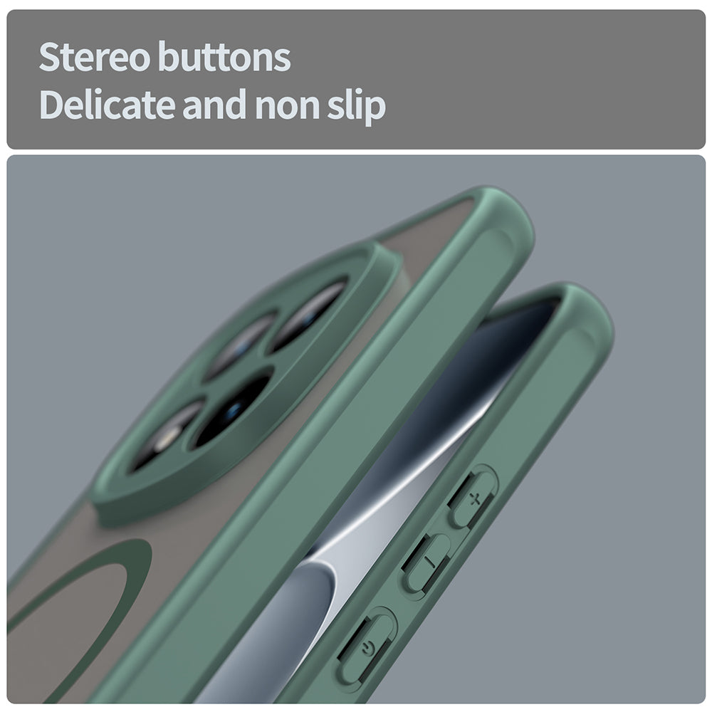 MagSafe Case for Xiaomi Poco M8 Pro / Redmi Note 15 Pro+ 5G, Techsuit, HaloFrost II, Green