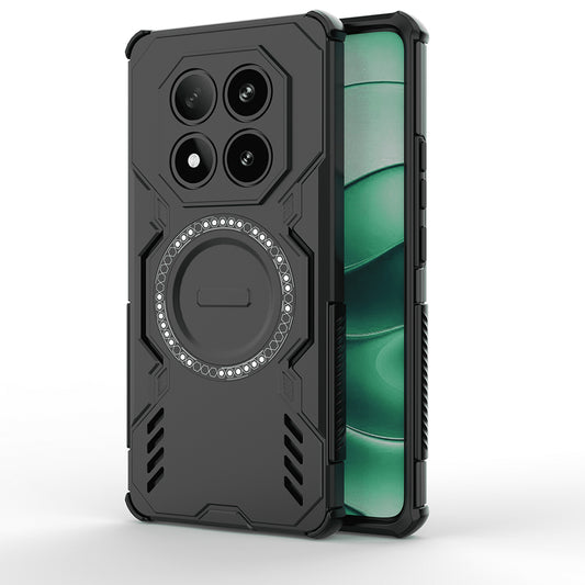 MagSafe Case for Xiaomi Poco X7 / Redmi Note 14 Pro 5G, Techsuit, ArmorMag, Black