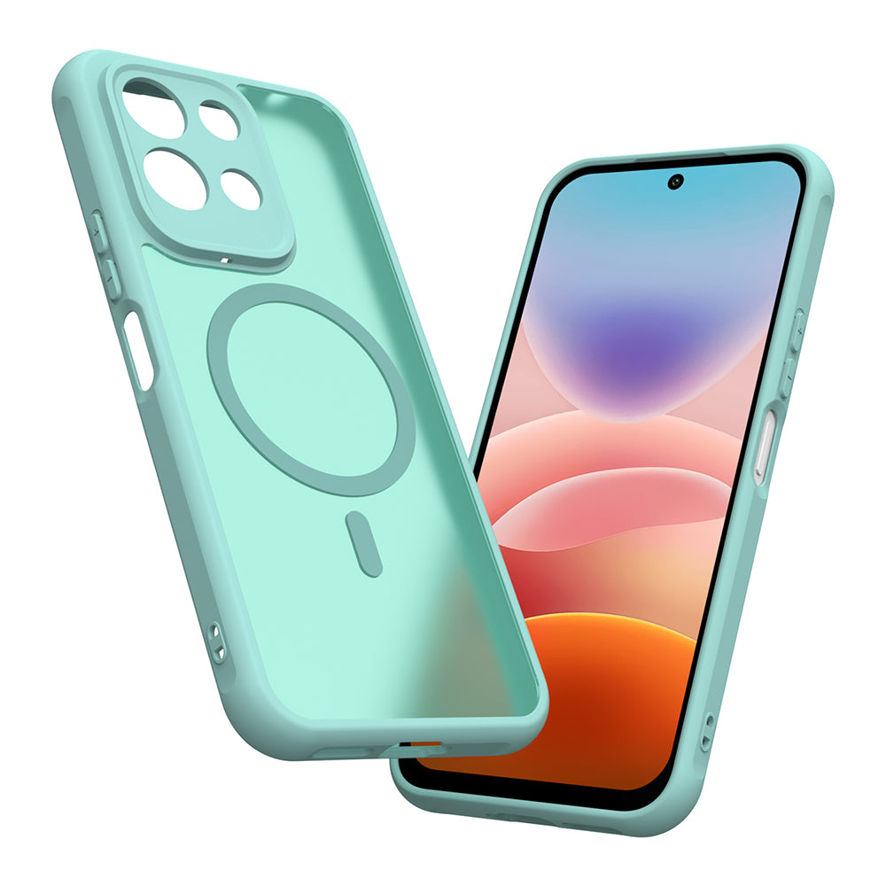 MagSafe Case for Xiaomi Redmi 17 5G / 17 4G, Techsuit, HaloFrost II, Light Green