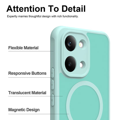 MagSafe Case for Xiaomi Redmi 17 5G / 17 4G, Techsuit, HaloFrost II, Light Green