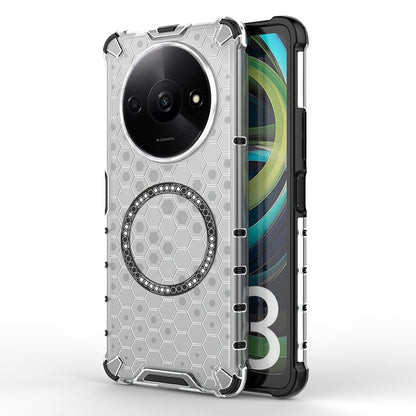 MagSafe Case for Xiaomi Redmi A3x / A3, Techsuit, HoneyComb Shield, White