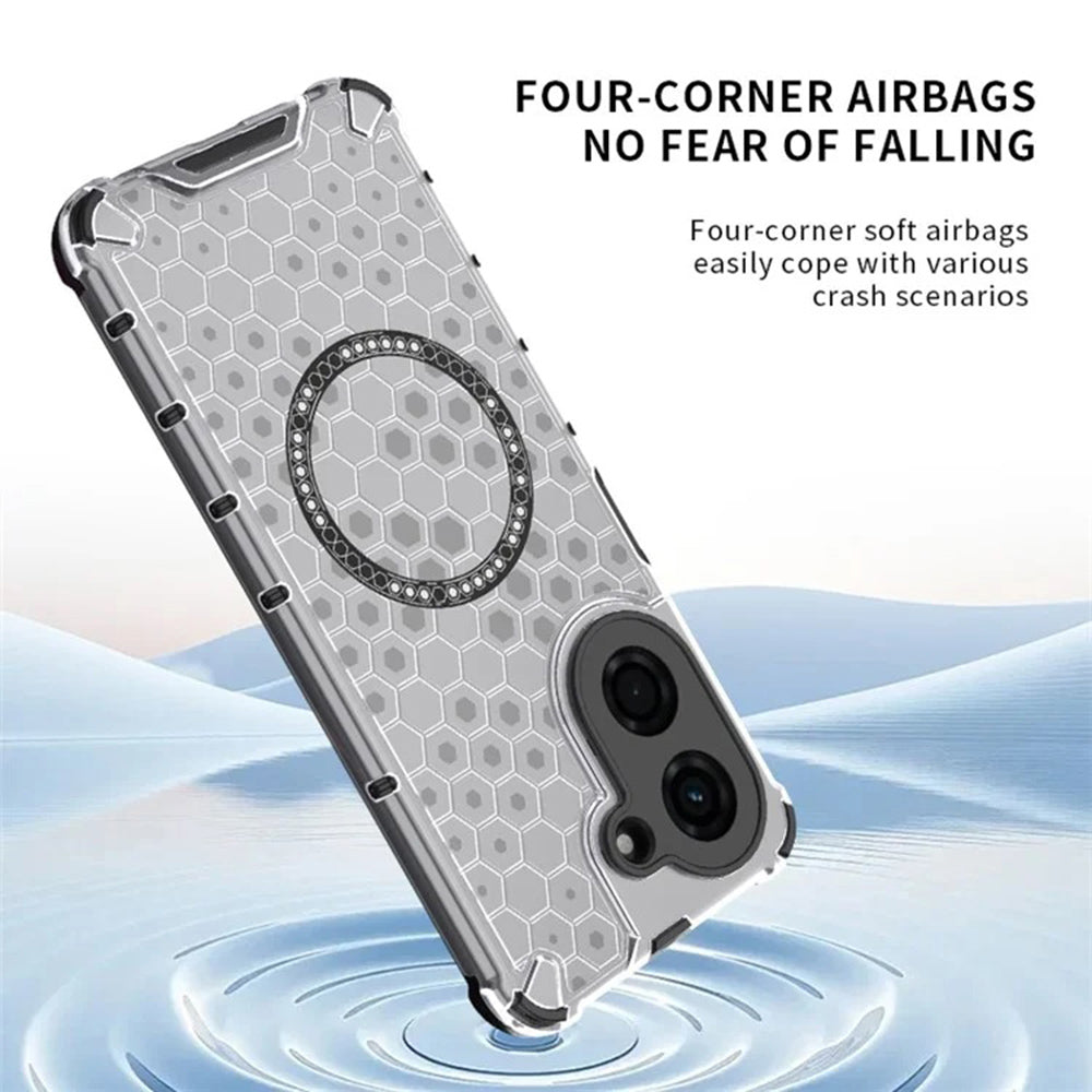 MagSafe Case for Xiaomi Redmi A5 4G (Regional), Techsuit, HoneyComb Shield, Black