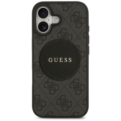 MagSafe Case for Apple iPhone 17, Guess, 4G Circle Classic Logo, Black