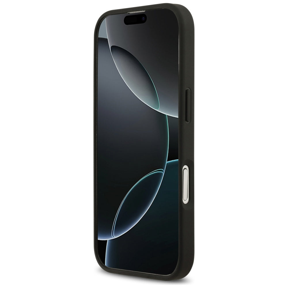 MagSafe Case for Apple iPhone 17, Guess, 4G Circle Classic Logo, Black