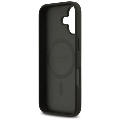 MagSafe Case for Apple iPhone 17, Guess, 4G Circle Classic Logo, Black