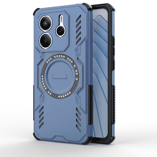 MagSafe Case for Xiaomi Redmi Note 14 5G, Techsuit, ArmorMag, Blue