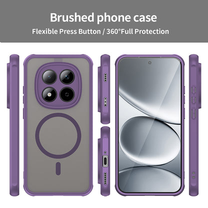 MagSafe Case for Xiaomi Redmi Note 15 Pro 5G, Techsuit, HaloFrost II, Purple