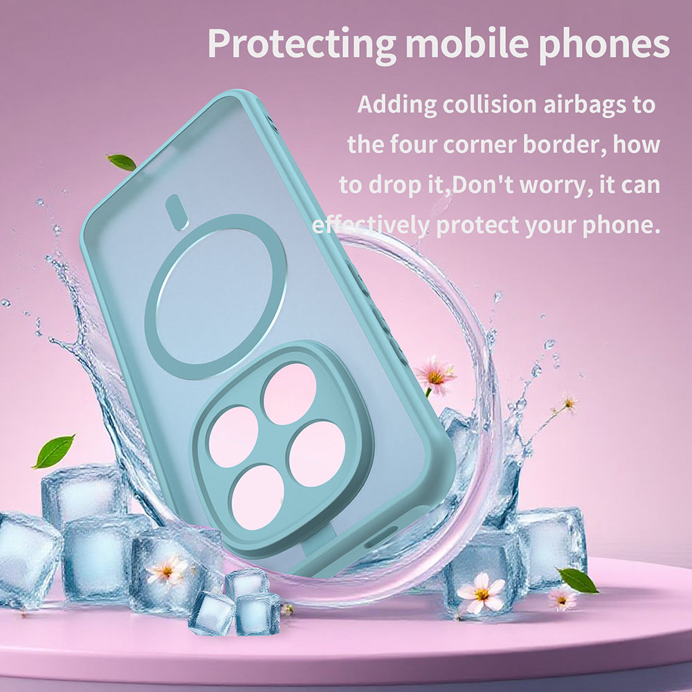 MagSafe Case for Xiaomi Redmi Note 15 Pro 5G, Techsuit, HaloFrost II, Light Green