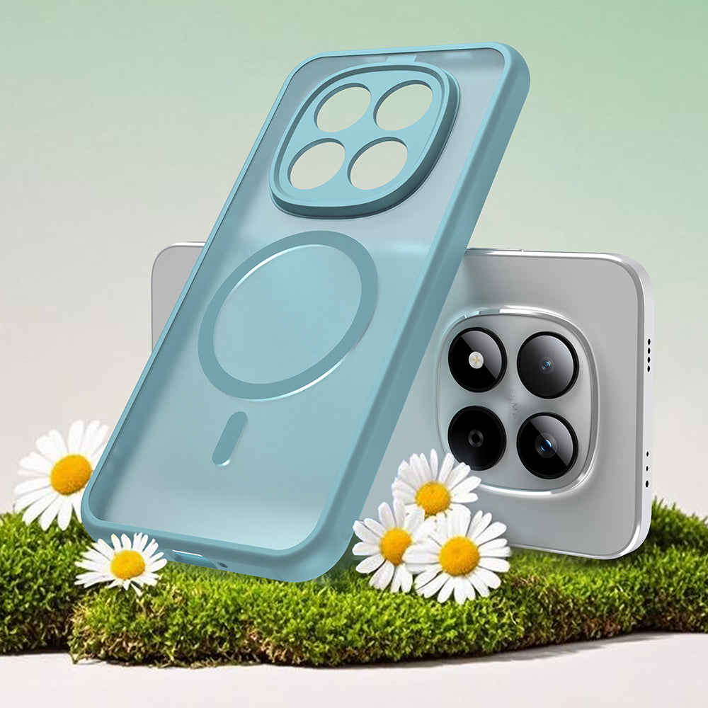 MagSafe Case for Xiaomi Redmi Note 15 Pro 5G, Techsuit, HaloFrost II, Light Green