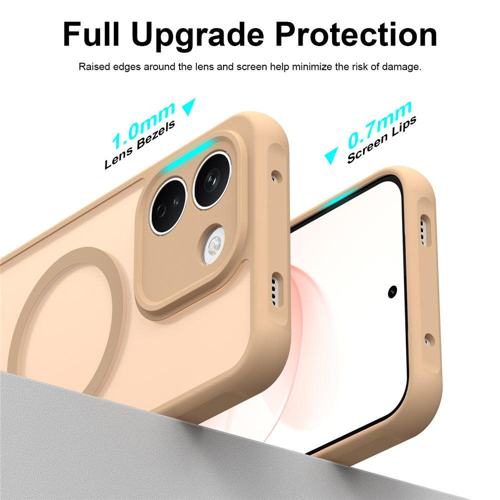 MagSafe Case for Xiaomi Redmi Note 17 4G / Note 17 5G, Techsuit, HaloFrost II, Gold